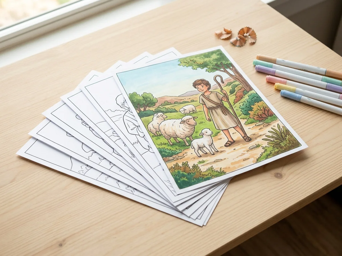 Leque de folhas A4 avulsas impressas prontas para colorir